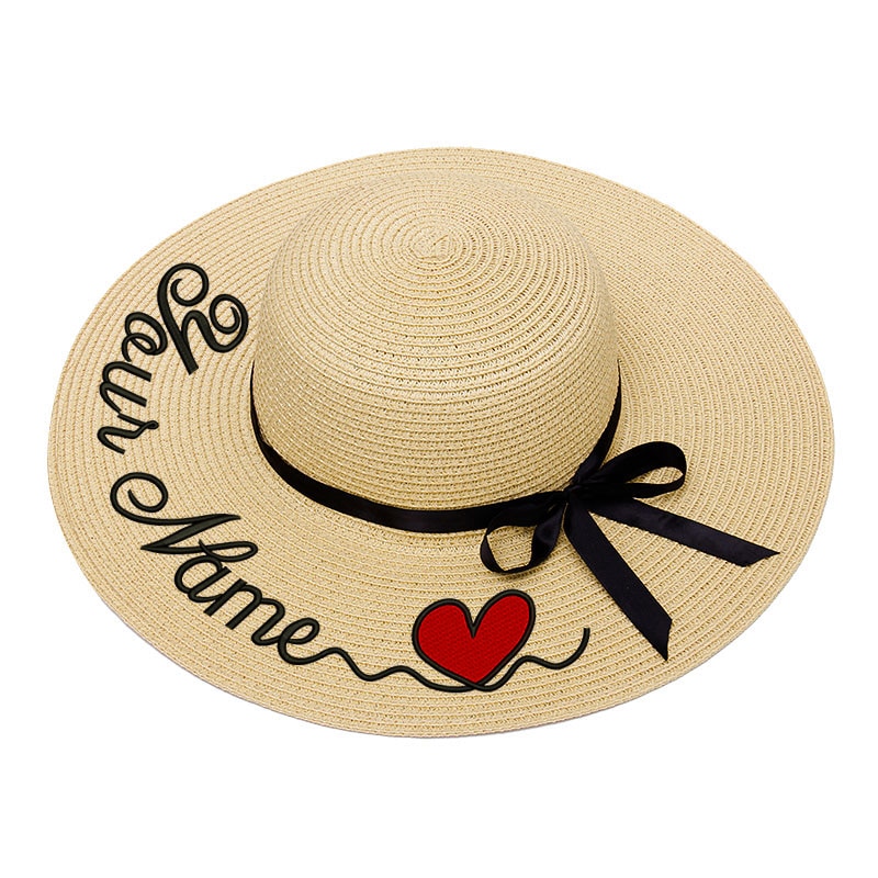 EMBROIDERY STRAW HAT